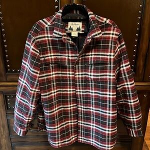 LL BEAN INSULATED FLANEL
